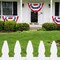 Patriotic Decorations, 4th of July Pleated Fan Flags American Us Bunting Flag Stars and Stripes Banner for Independence Day Memorial Day and Labour Day(9 Pieces,1.5 x 3 feet)
